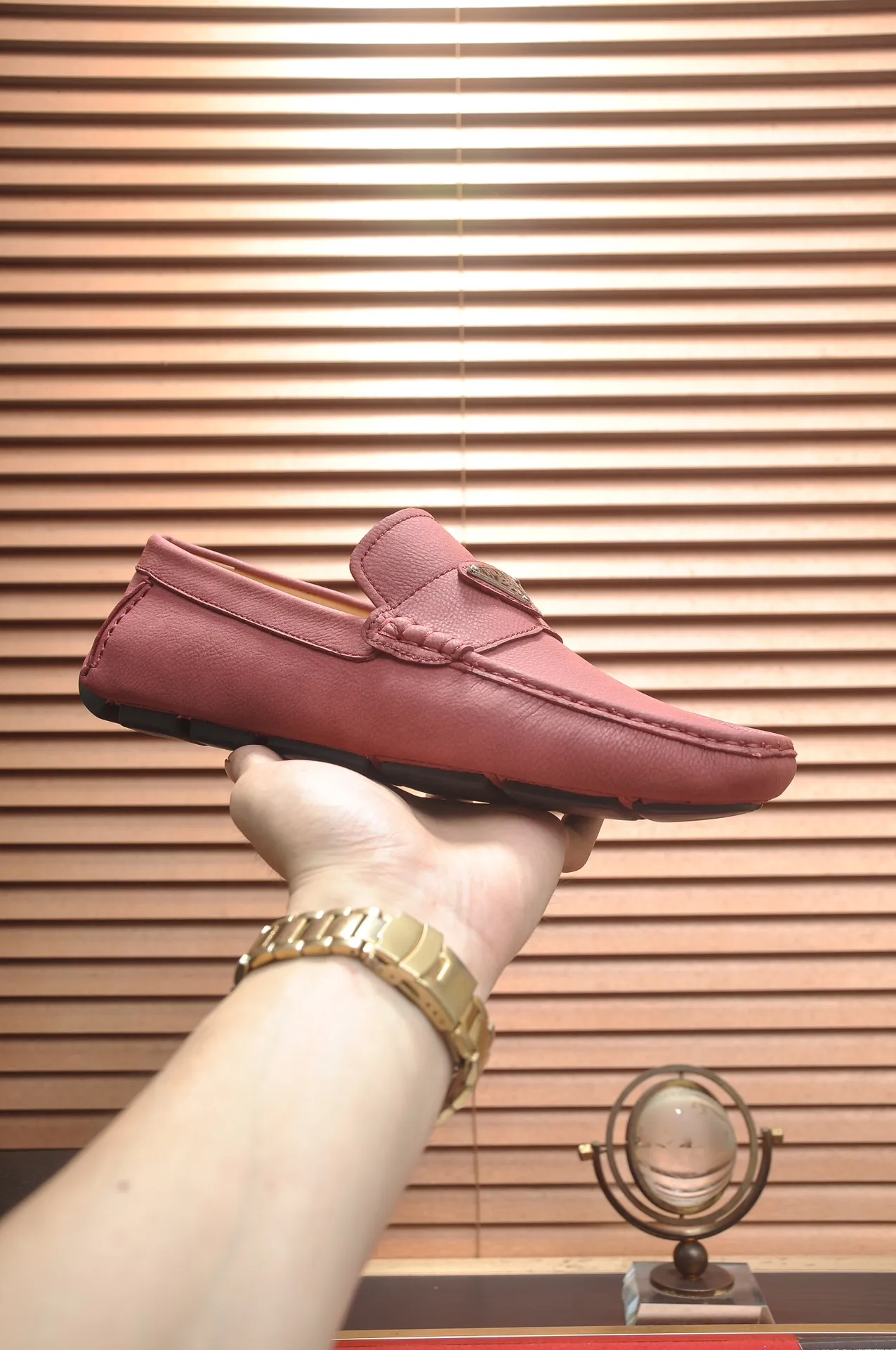 Men's Men's Shoes💰420💶【PRADA】 (High-end Niuli) New 🍀PRADA - Prada Doudou Shoes! Made of imported original cowhide, the inner top layer is comfortable cowhide lining! Original wear-resistant rubber outsole! High quality products! Code number 38-45 (45 customized)